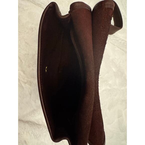Vintage Coach 9988 Dark Mahogany Crescent Saddle Crossbody Made in / USA - Picture 10 of 14
